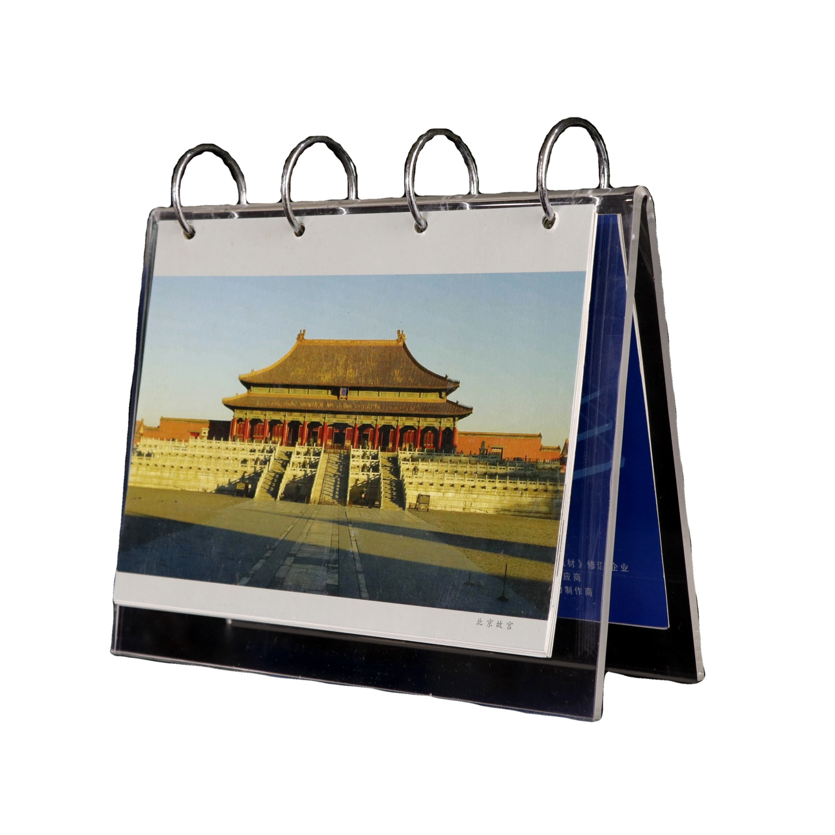 High Quality Customized V Type Acrylic Material Desk Flip Calendar Stand Menu Sign Holder For Restaurants Hotels Companies