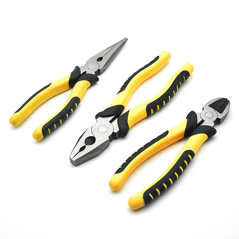 Customized 6/7/8 Heavy duty inch CRV Insulated Long nose Cutter Combination Pliers