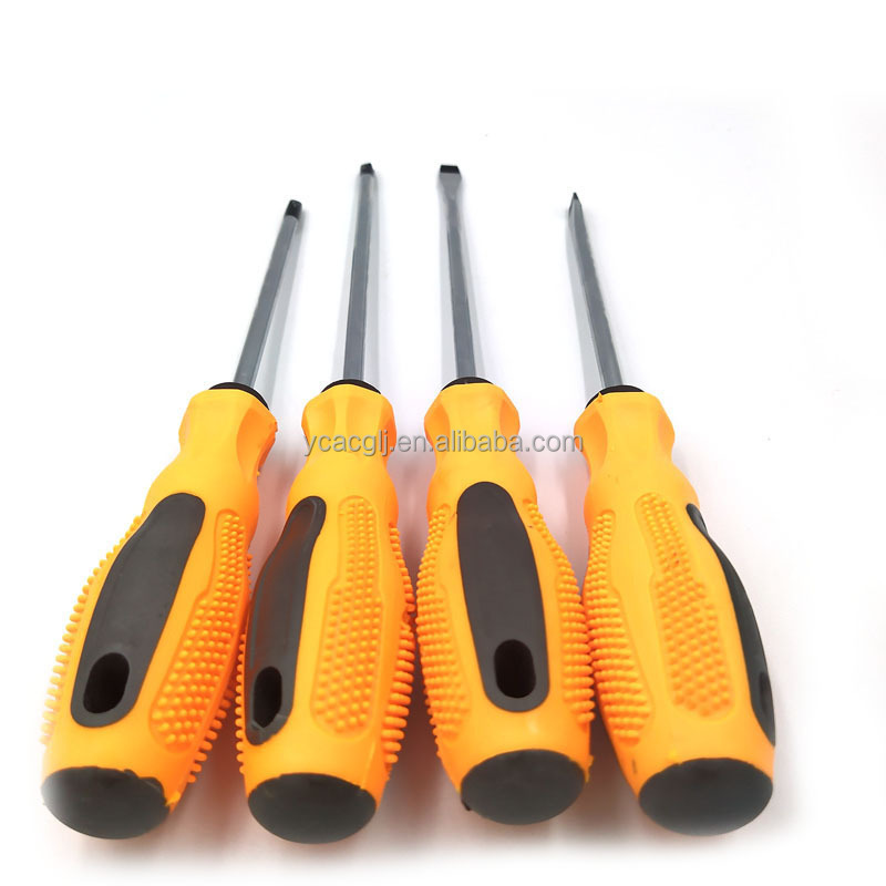 6pcs Plastic Slide Card phillips and flat drywall set screwdriver screw driver