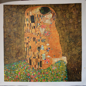 Custom Made Handmade Antique Museum Quality Gustav Klimt Famous Portrait Oil Painting Reproduction for Wall Art Decor