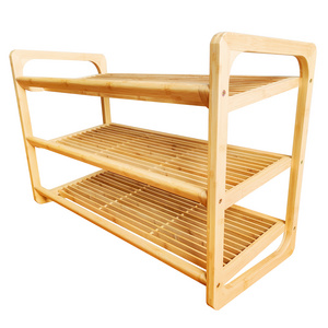 YCZM Bamboo Shoe Rack 3-Tier Entryway Shoes Shelf Storage Organizer for Home & Office Easy to Assemble