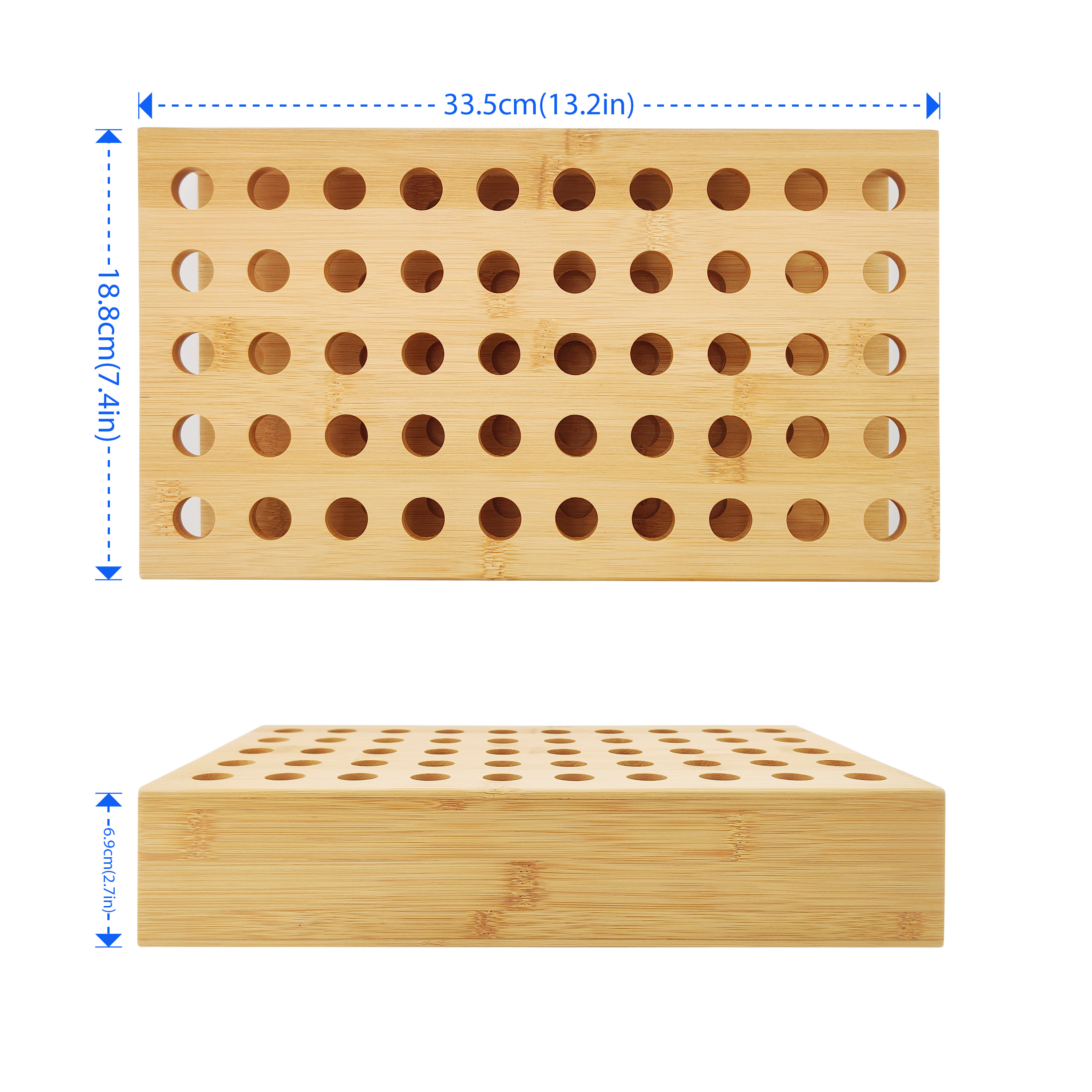 laboratory test glass tube Coffee Beans Flower Tea display rack holder bamboo wooden test tube spice rack