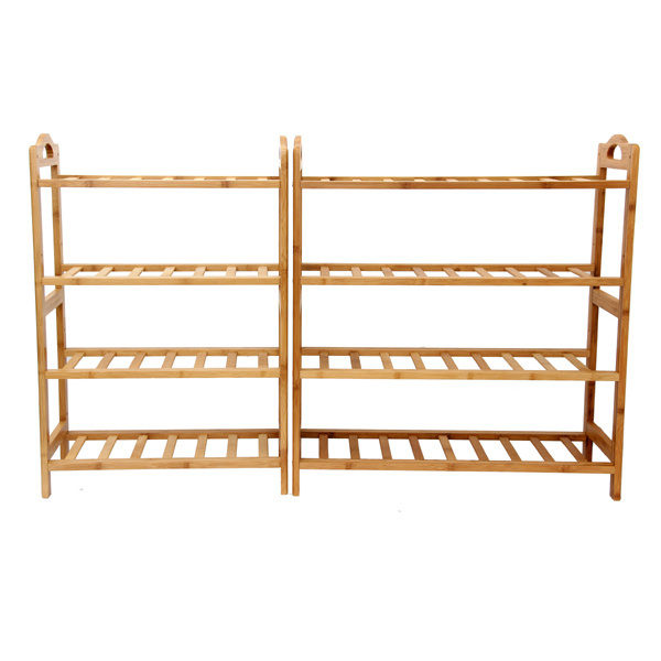 Furniture Home Bedroom 5-Tier Corner Bamboo Shelf Storage Organizer Display Space Saving Shelving