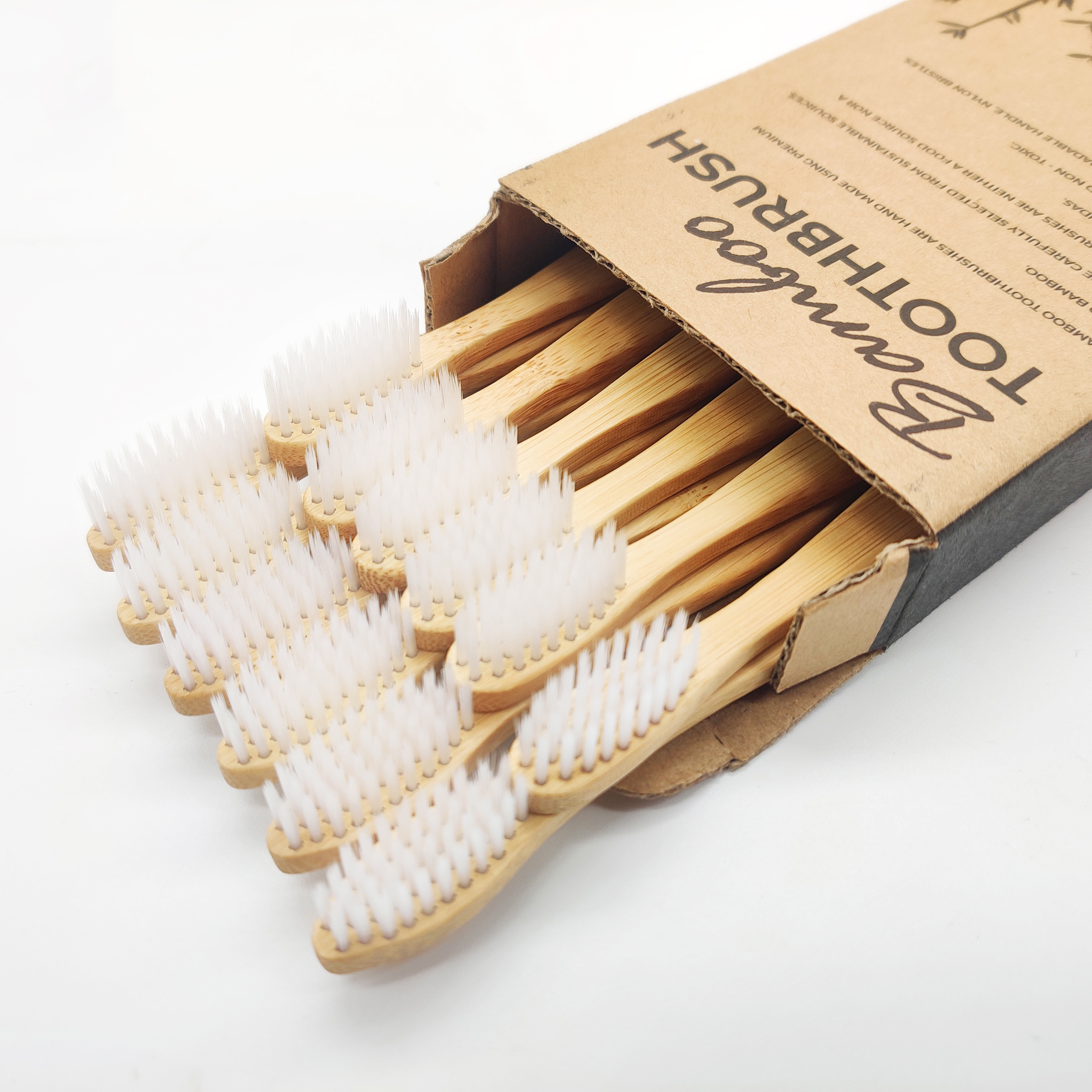 Eco Friendly Biodegradable Disposable Customized Packing and Logo OEM Soft Charcoal Bristle Hotel Bamboo Toothbrush