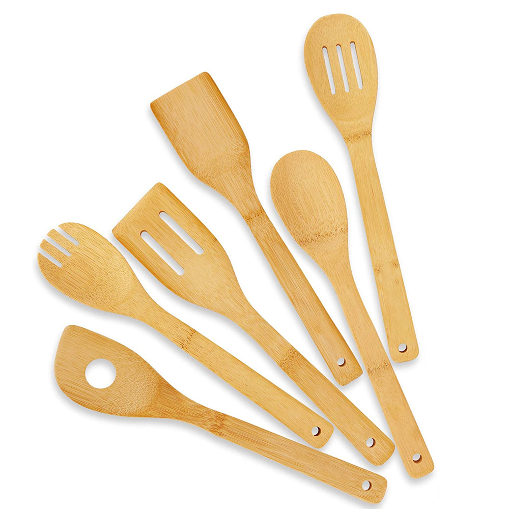 High-grade bamboo kitchen set of six Mildew proof and durable Kitchen Utensil Set