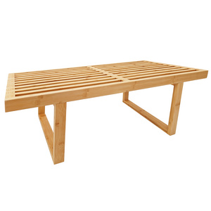 Wooden Bench And Chairs Dining Bamboo Outdoor Wood Long Bench Chair