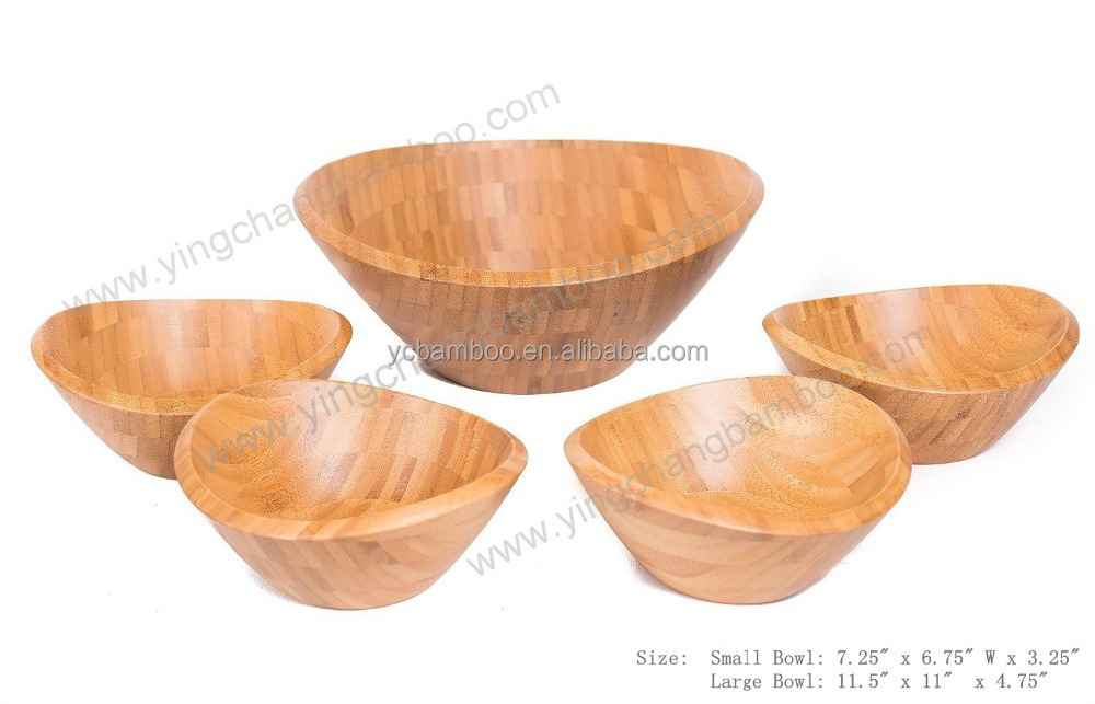 Bamboo Style deep size salad bowl