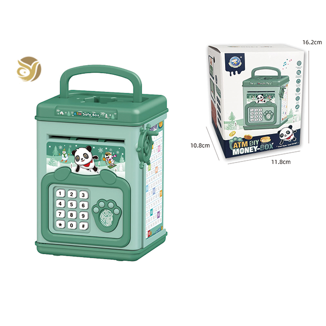 OEM/ODM Auto-rolling money password ATM piggy bank children's electronic piggy bank toy kids money saving toy