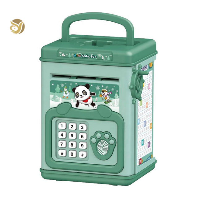 OEM/ODM Auto-rolling money password ATM piggy bank children's electronic piggy bank toy kids money saving toy