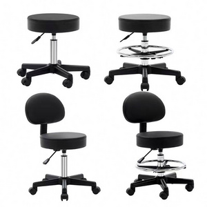 Hot Selling Modern Front Desk bar Chair Back Lab Round stool Manicure Rotary lift barber chair Beauty Salon Chair Stool