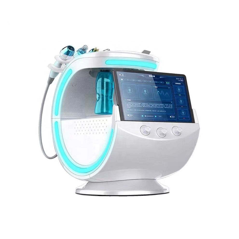 Hydra Master Hydro Dermabrasion Facial Machine 7 in 1 Galvanic price beauty machine micro  Jet Peel Machine Smart Ice Blue