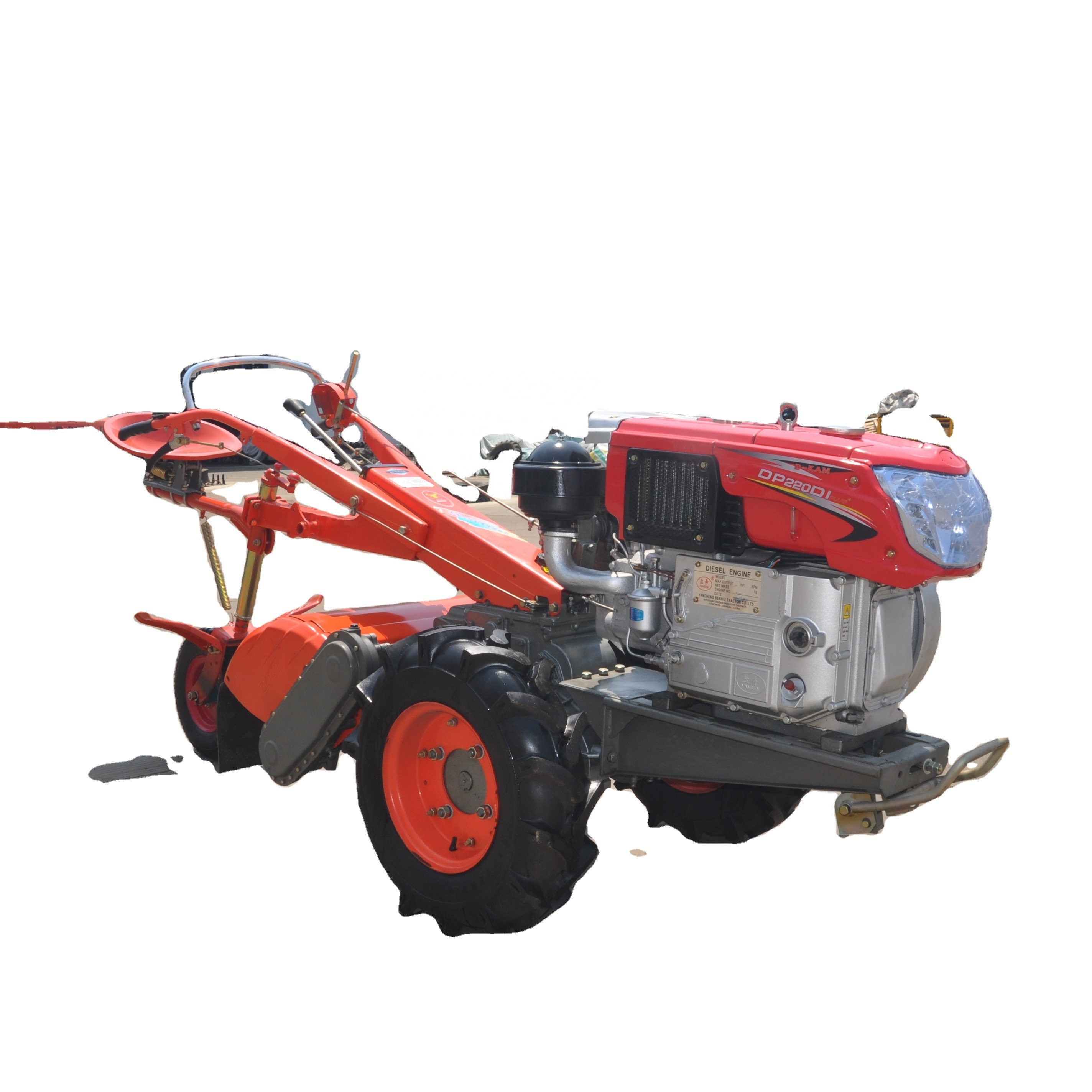 cultivator motocultor two wheel gasoline power mini tiller 12HP walking tractor