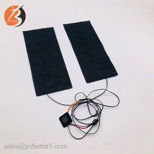 5V USB 12*30cm carbon fiber panel thermal battery powered electric heating pad