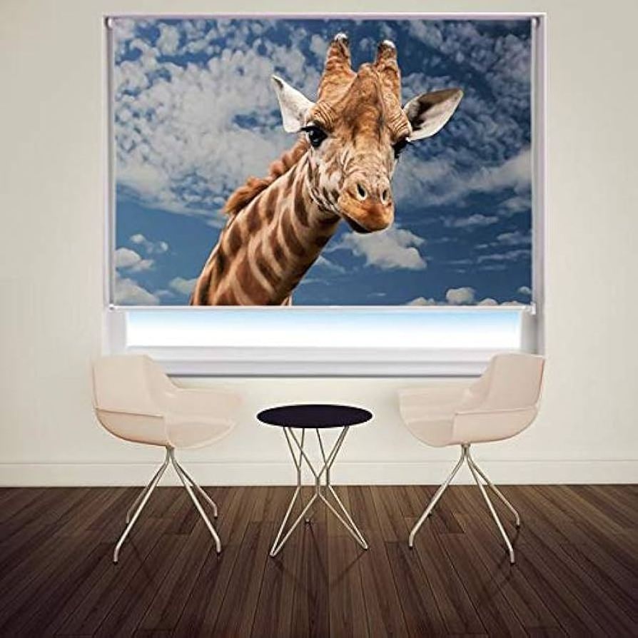 Wholesale Factory Custom Blinds Animal Printed Window Roller Shades Waterproof Art Printing Roller Blinds for Decoration Office