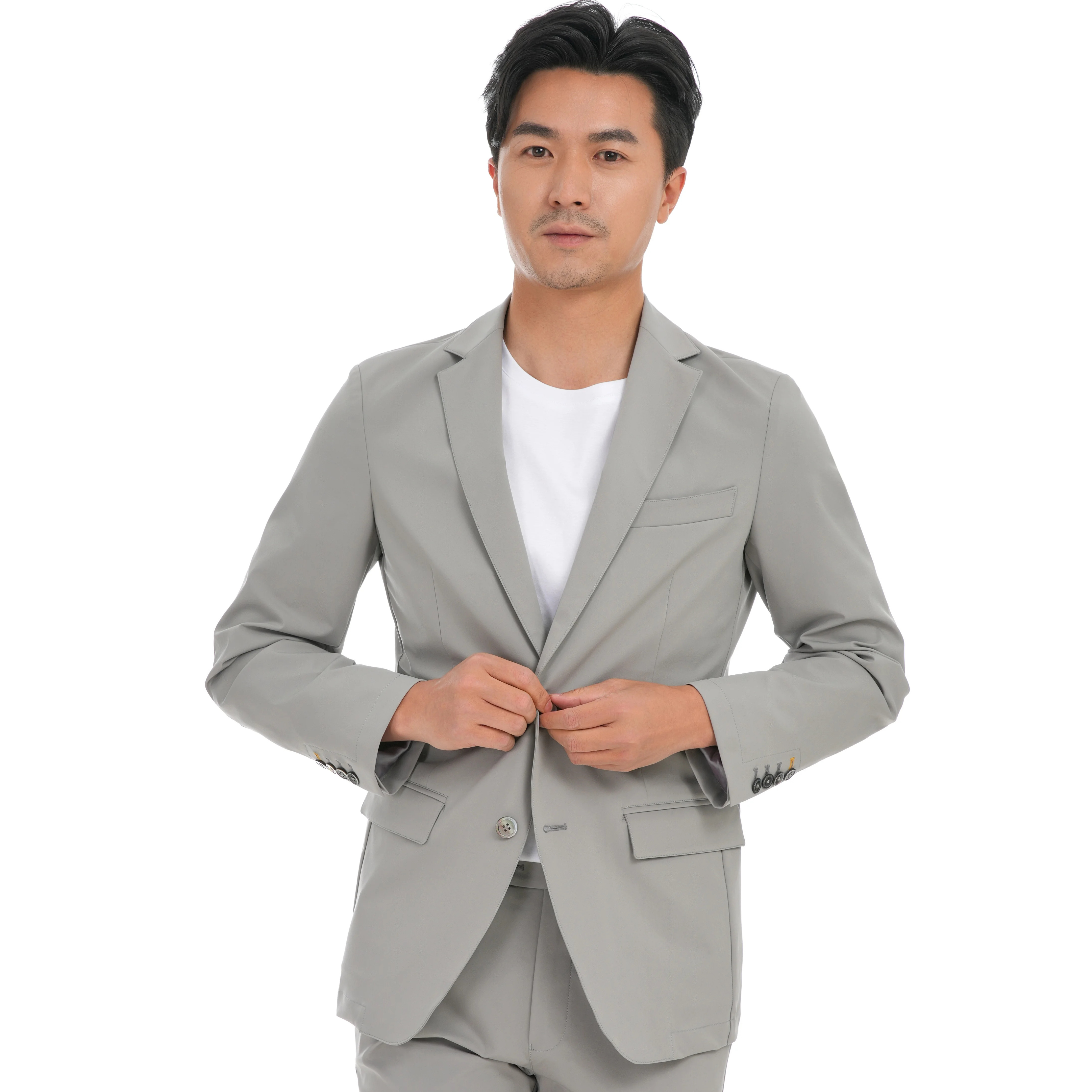 2024 Bosha Men's Custom Suit Breathable Single-Basted Blazer Jacket Casual MTM Blazer Suit