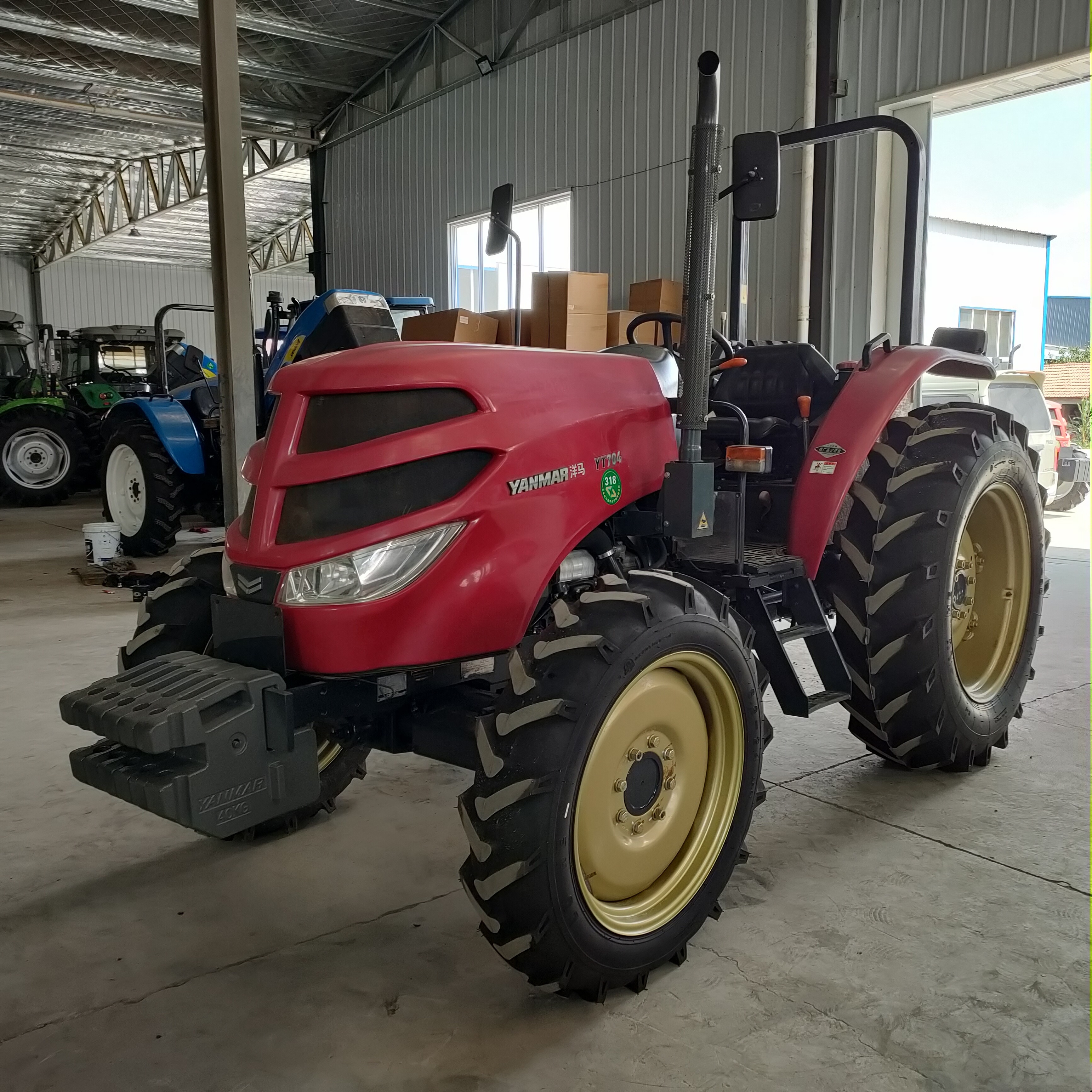 Second Hand Yanmar 704 Diesel Tractor 70HP 4WD Agriculture Farm Used Wheel Tractor Ready for Shipment