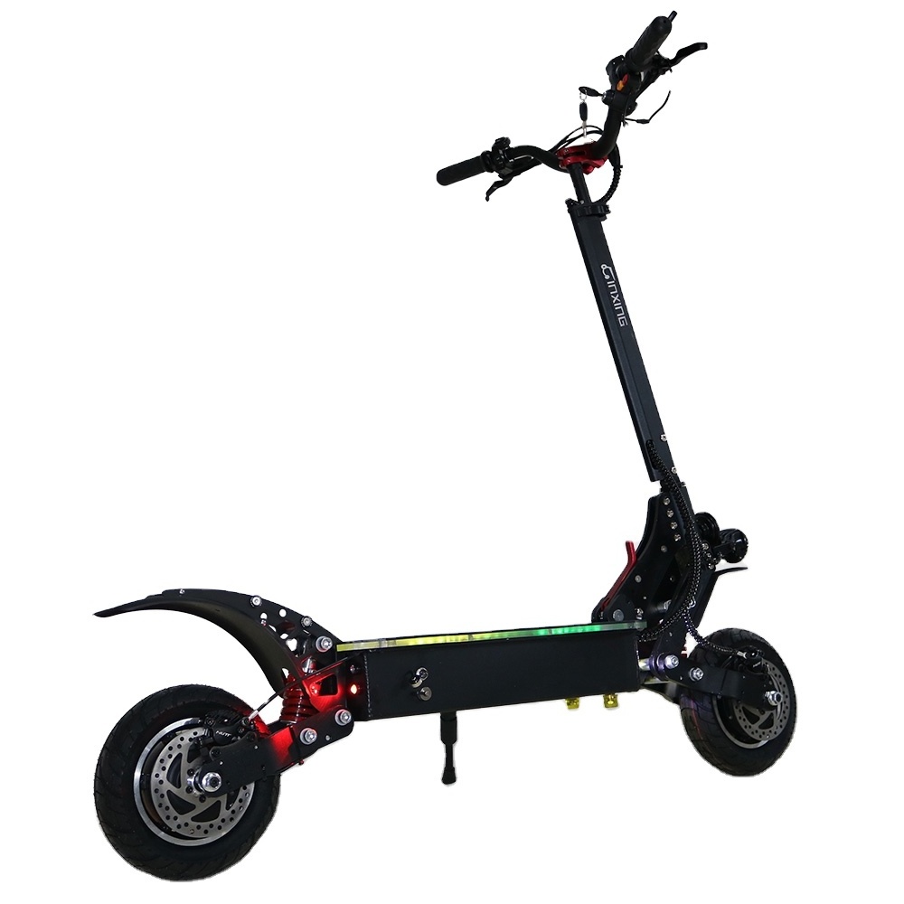 China 2400w Dual Motor Powerful Two Wheel 11 Inch Fat Tire Off Road Electric Scooter For Adults