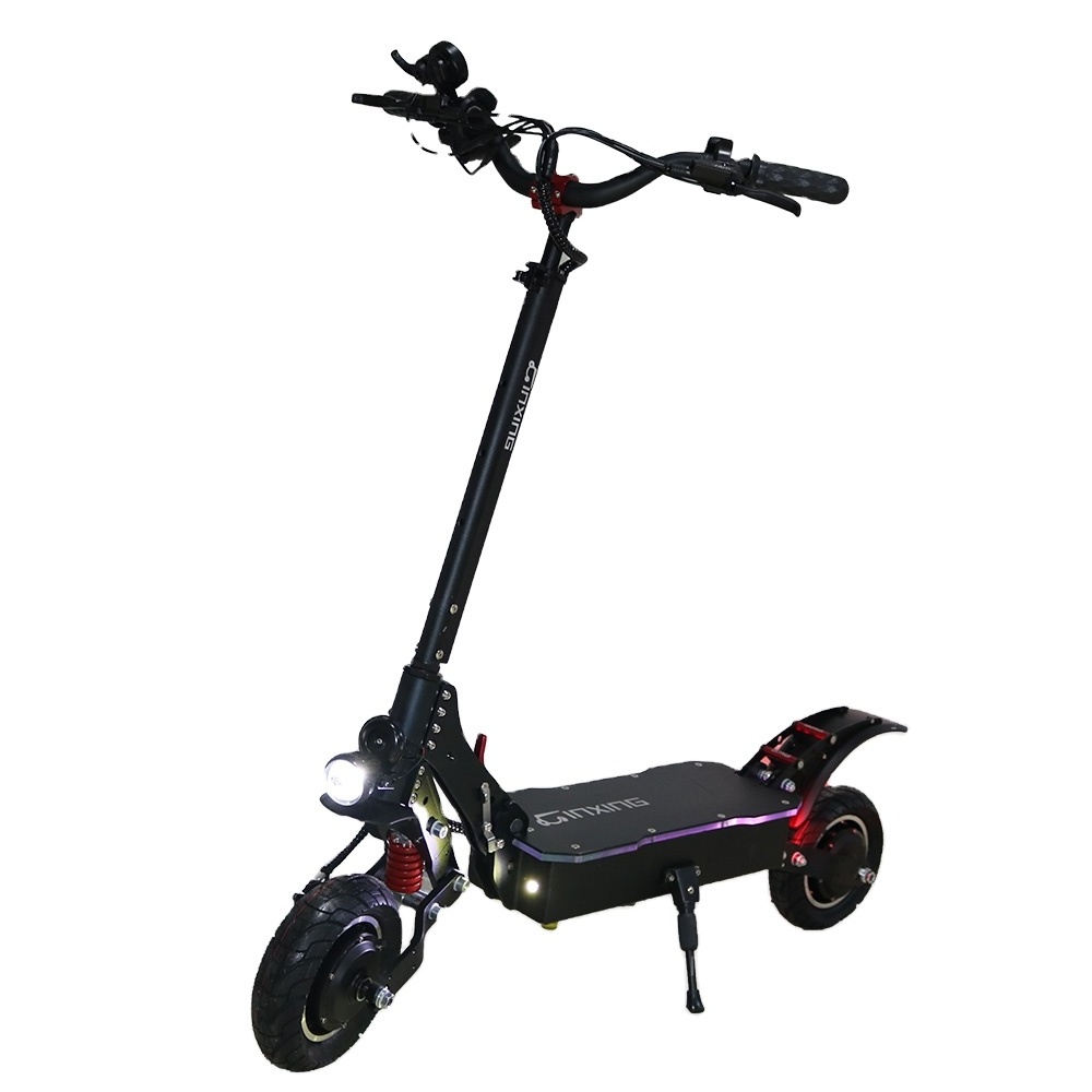 China 2400w Dual Motor Powerful Two Wheel 11 Inch Fat Tire Off Road Electric Scooter For Adults