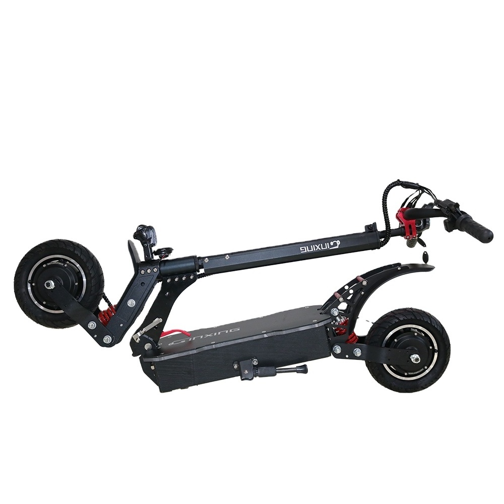 China 2400w Dual Motor Powerful Two Wheel 11 Inch Fat Tire Off Road Electric Scooter For Adults