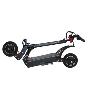 China 2400w Dual Motor Powerful Two Wheel 11 Inch Fat Tire Off Road Electric Scooter For Adults