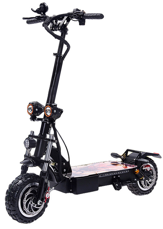 Long Range Fat Tire 11 Inch Off Road 60v 5600w Adult Electric Scooters With Seat