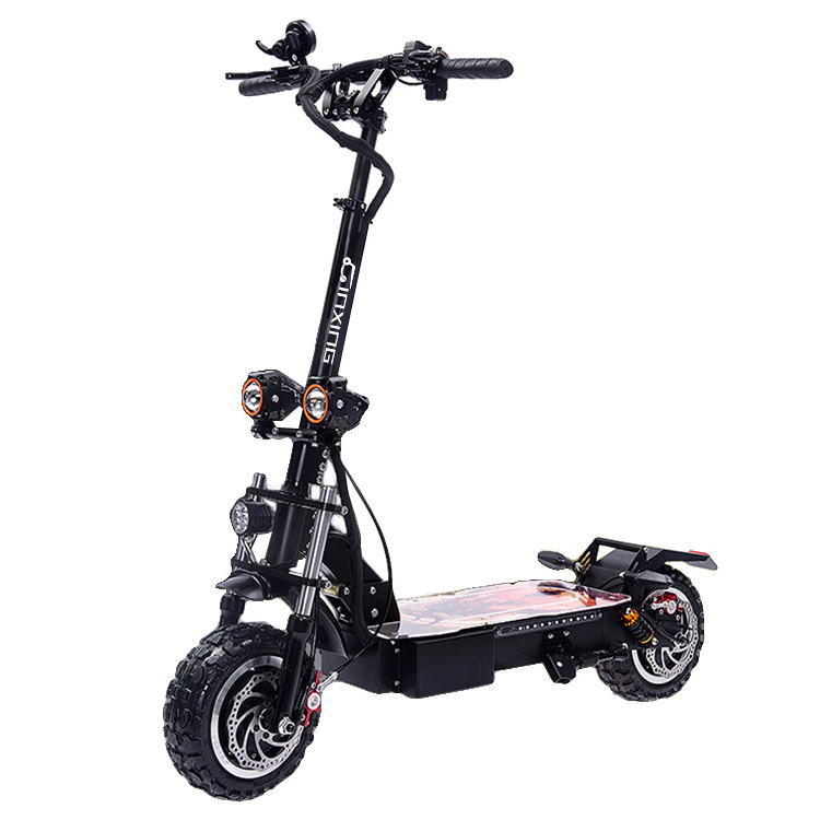 Long Range Fat Tire 11 Inch Off Road 60v 5600w Adult Electric Scooters With Seat