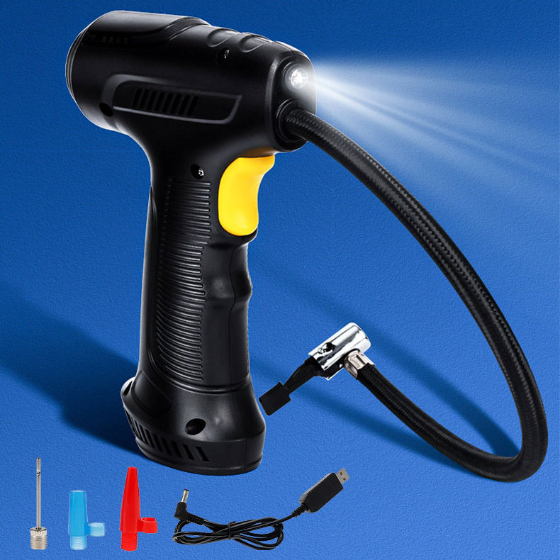 12V Portable Air Pump Cordless Handheld Digital Multifunctional DC Mini Inflate And Deflate Tyre Inflators For Car Tires Ball