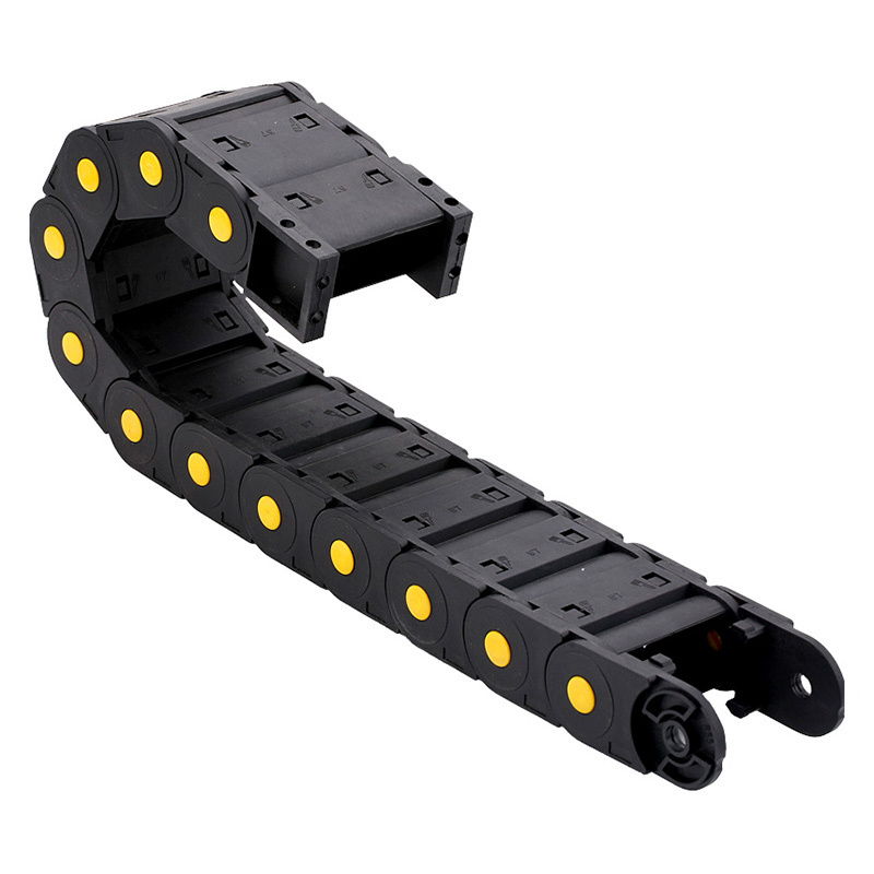 openable cable carriers high flexible nylon bridge type cable protection tray 18mm*18mm towing drag plastic chain for drag chain