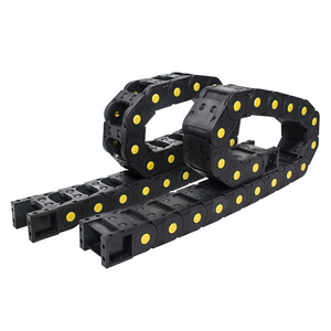 openable cable carriers high flexible nylon bridge type cable protection tray 18mm*18mm towing drag plastic chain for drag chain