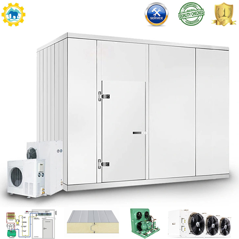 Small mini walk in cooler  monoblock compressor condensing unit integrated remove freeze cold room cold storage