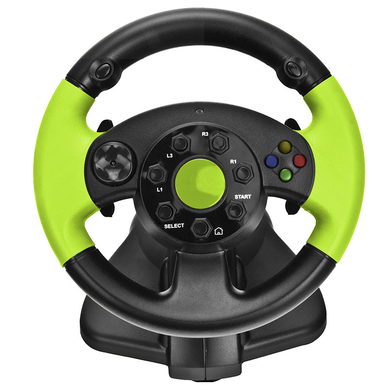 Sports Volant Par Car Racing Gaming Steering Staring Wheel Controller and Pedals for PC PS2 PS3 Usb Kids Video Game Accessories