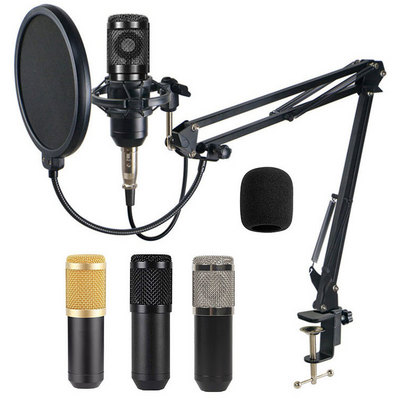 BM-800 Black Color BM 800 Podcast Microfone BM8000 Mic Karaoke Set Kit Usb BM800 Recording Studio Condenser Microphone