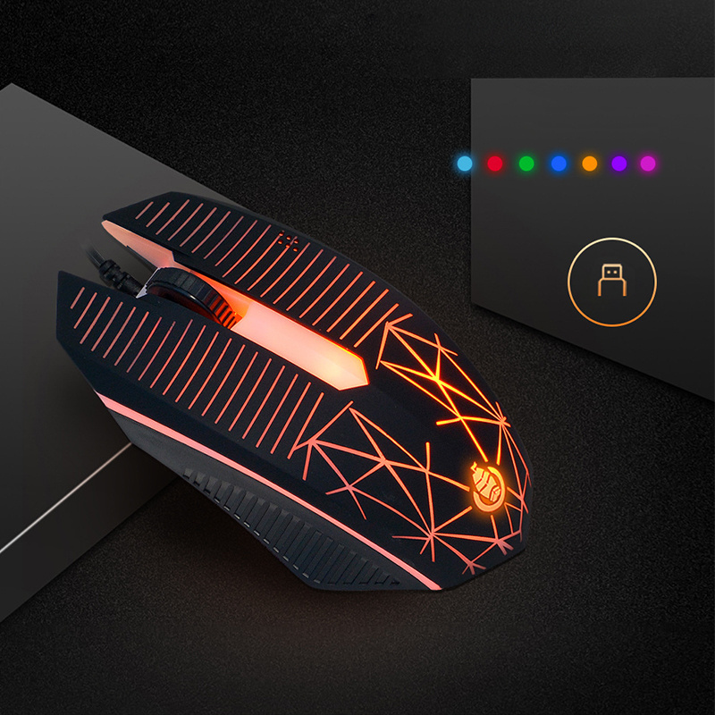 Cheap Led Office Home 3D Wired Optical Computer PC Mice Usb Souris Gamer Lightweight Gaming Mouse