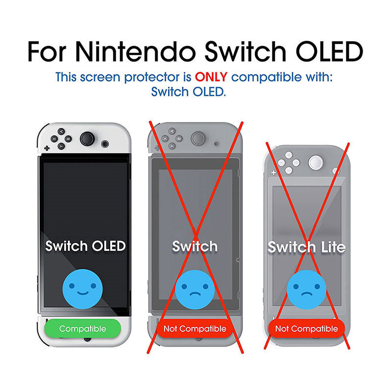 5D 9H 0.3MM Tempered Glass Film Protection Screen Protector for Nintendo Switch Consola Console De Jeux Oled Accessories