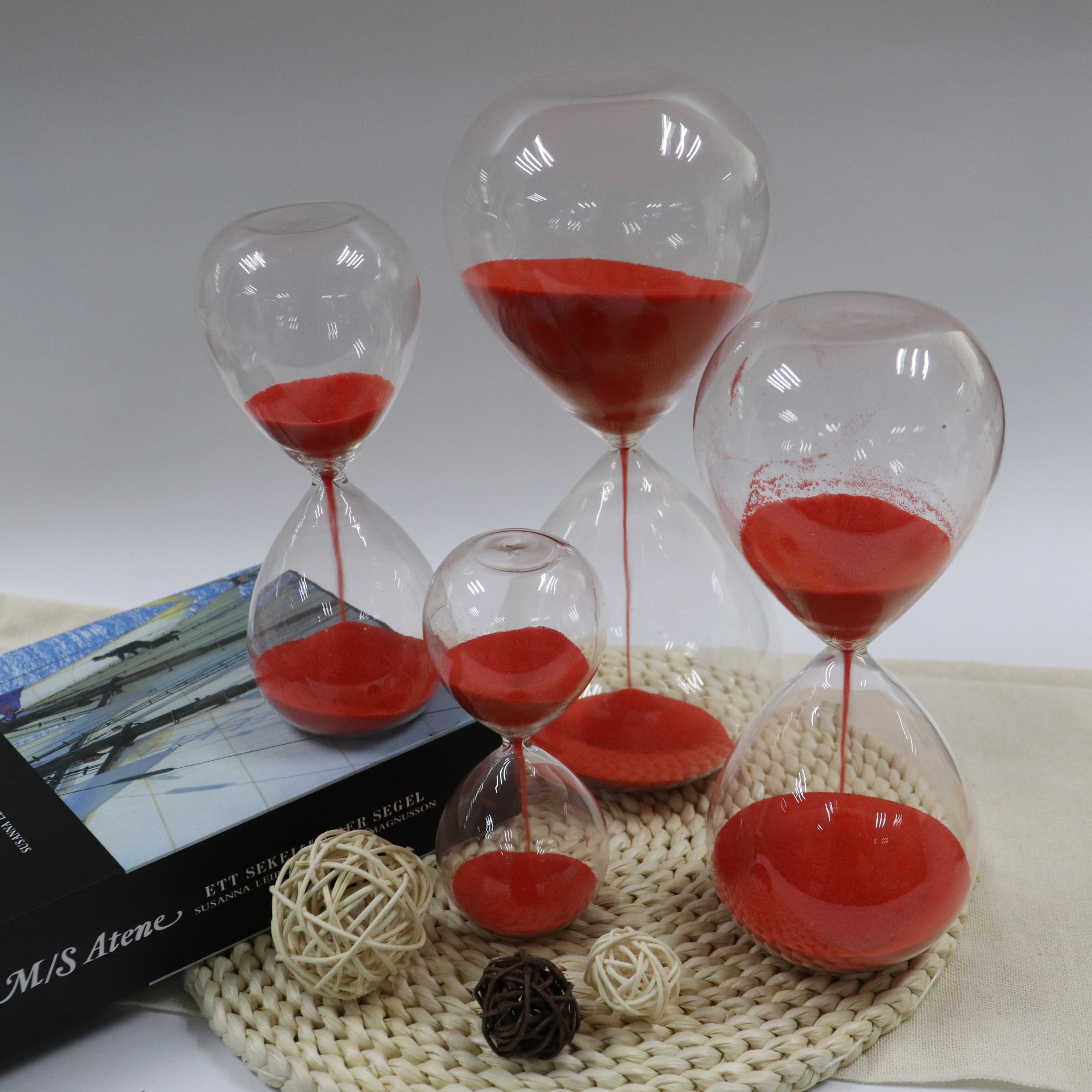 Factory Hot Sale Customized Cover Hourglass Sand Timer Egg Timer Clock 1 Minute To 24 Hours Sand Clock