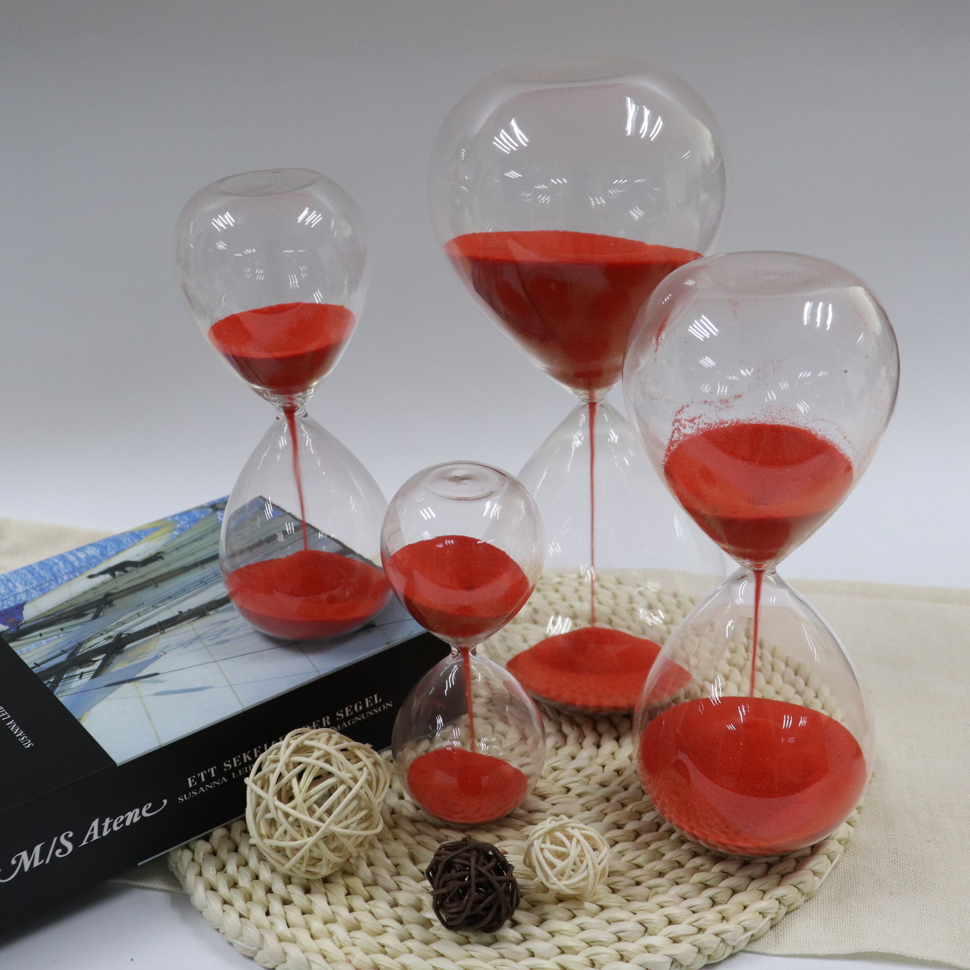 New Design 24 Hours Sand Clock Sand Timer Hourglass Stool For Kid Stool Sand Clock Big Hourglass