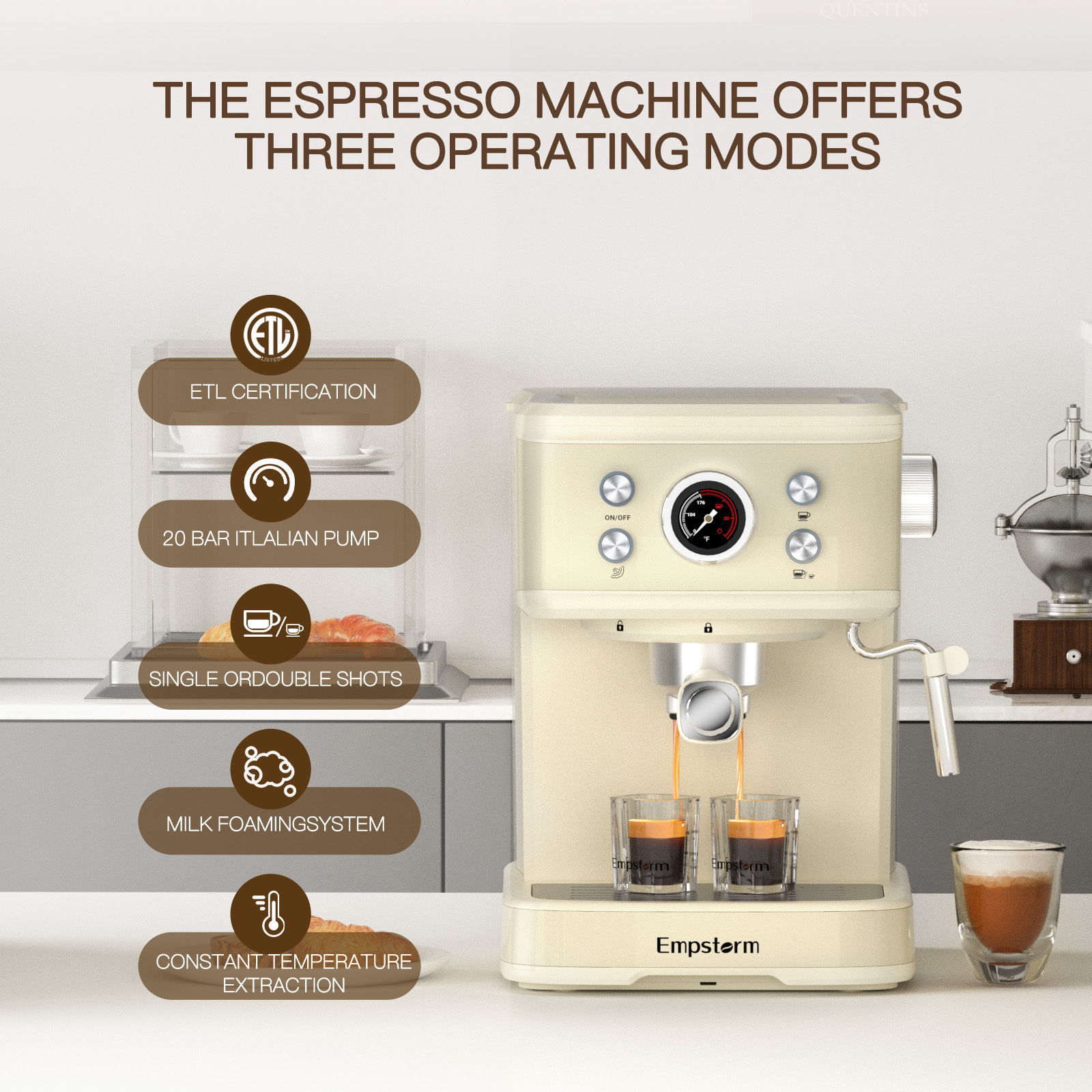 Empstorm Hot selling Cafeteras Industriales Espresso Coffee Machine Italian Expresso Machines