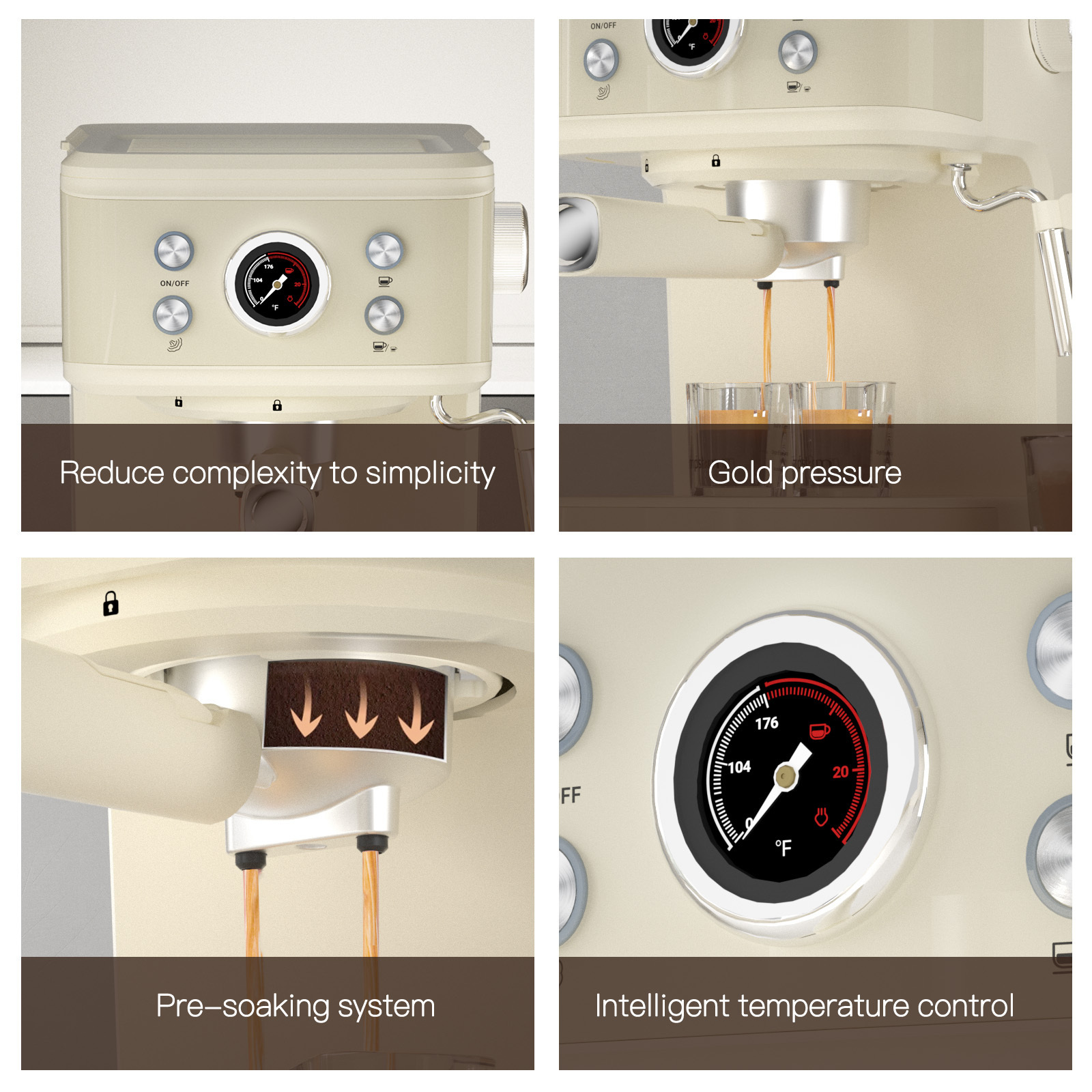 Empstorm white home appliance cappuccino maker electric 120v220v semi-auto espresso 2in1 capsule coffee machine for wholesale