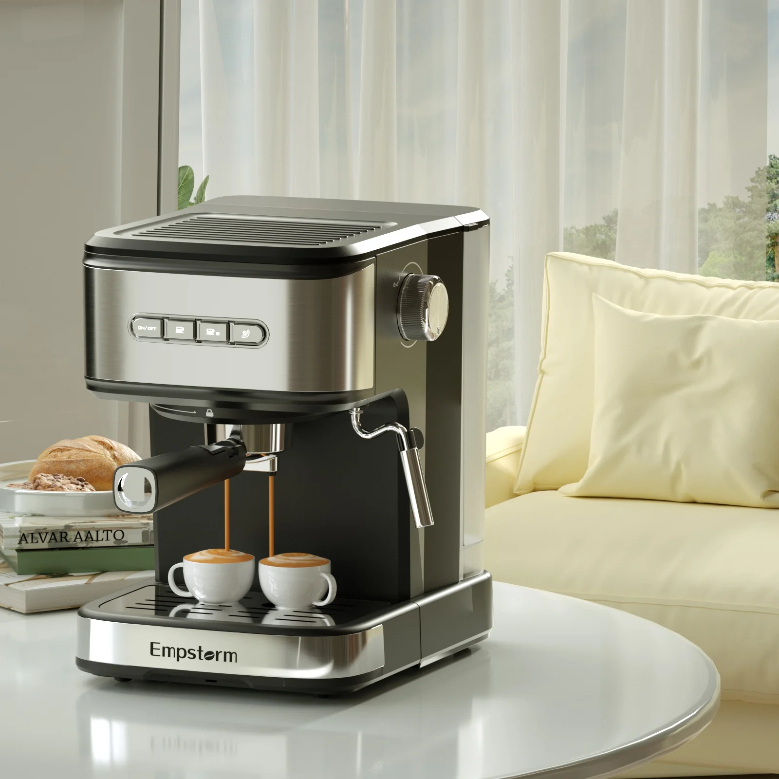 Wholesale 220V electric manual semi-automatic commercial customized coffee makers for house use