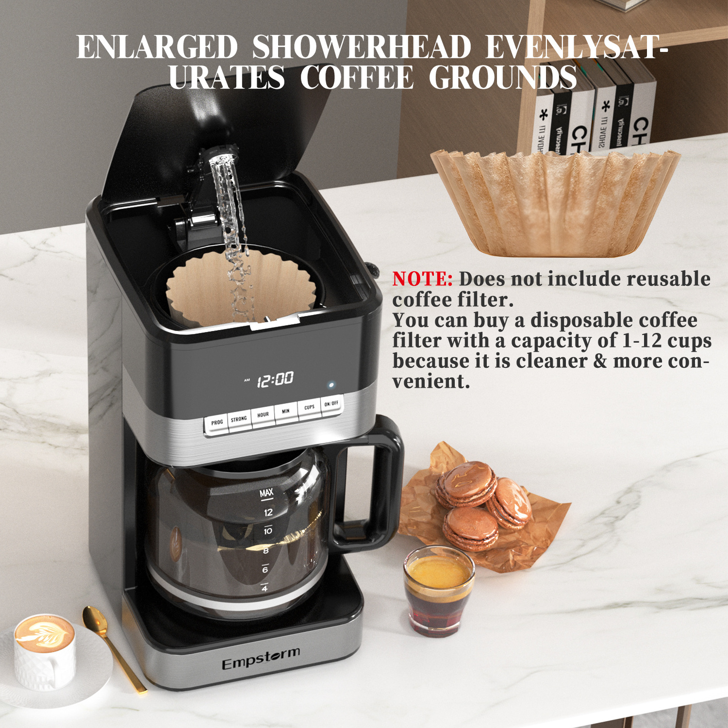 Smart Automatic Programmable k cup coffee maker Professional grinders smart anti-drip coffee maker with filter