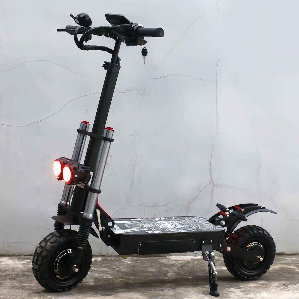 2023 New Fast 11Inch Off Road 4000W 52V 25Ah 40Ah 60Ah 2Wheel Wide Tire Folding Electric Adult Scooter