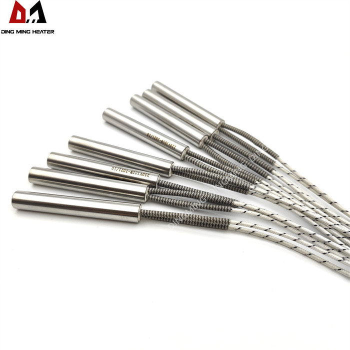 12v 220v 300w High density single-point electric heating rod element cartridge heater for packing machine injection mold