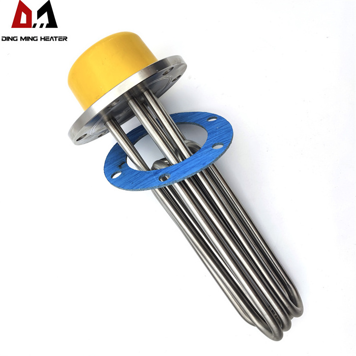 6kw 9kw 12kw 18kw 24kw Stainless Steel Industrial Flange Electric Oil Heating Element Boiler Water Immersion Heater