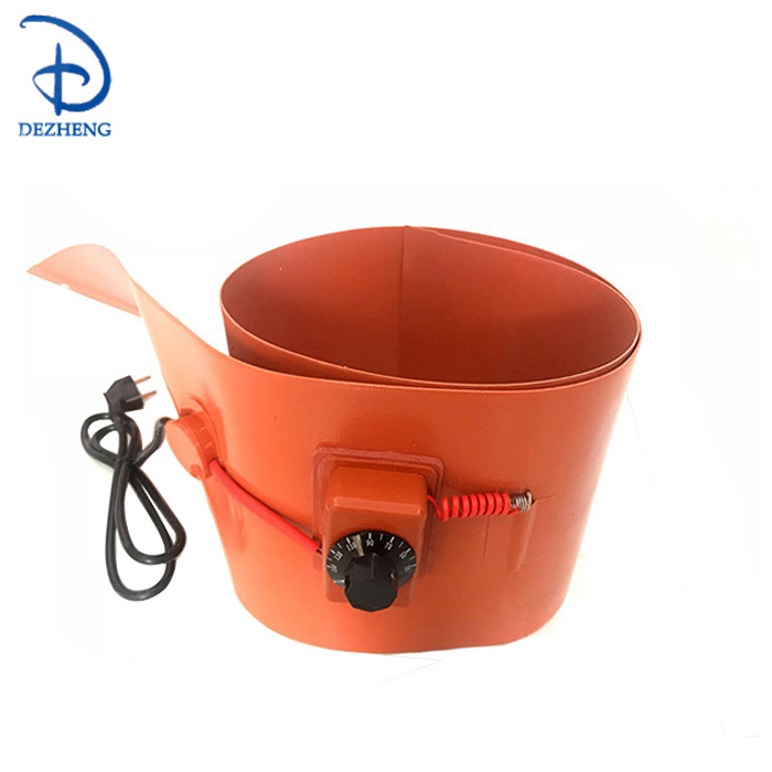 220v 800w 200x860mm insulated silicone rubber band drum heater for 20L/5 Gallon oil Biodiesel Plastic Metal Barrel