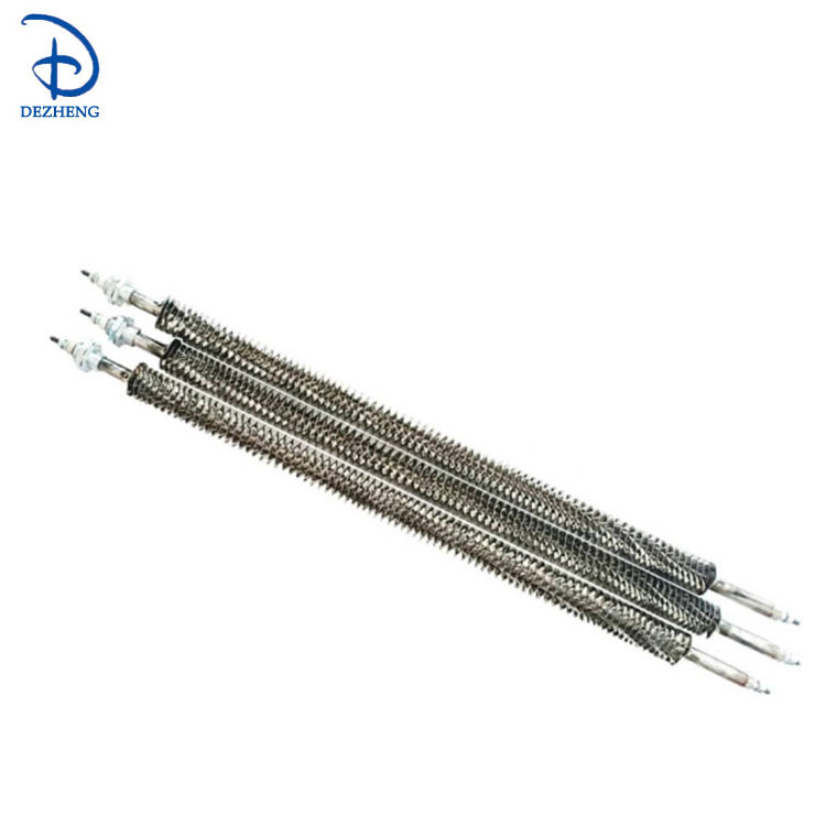 L shape Tubular Finned Air Heating Element Tube for Duct Heater