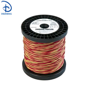 Thermocouple wire 2x0.65mm Red-yellow Type K with 100m per roll