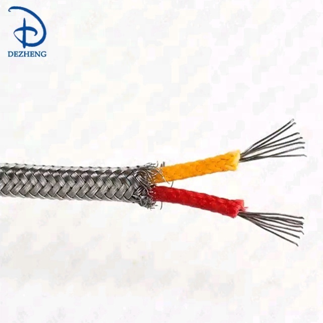 K type ss braided thermocouple compensating wire