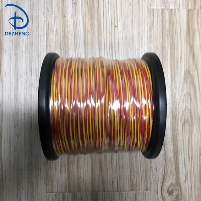 2x0.71mm fiber glass insulation K type red/yellow thermocouple wire