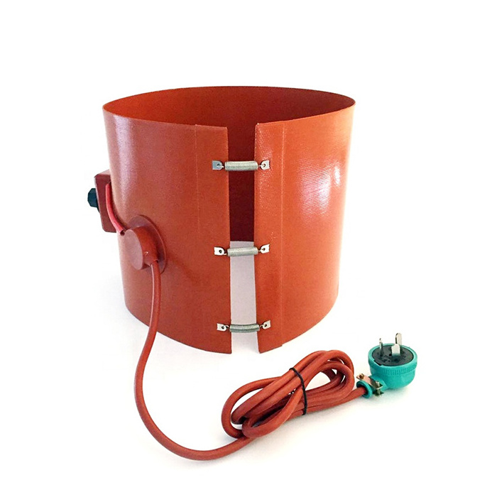 220v 800w 200x860mm insulated silicone rubber band drum heater for 20L/5 Gallon oil Biodiesel Plastic Metal Barrel