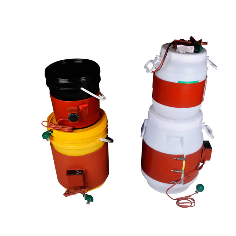 20L Flexible silicone rubber heater for plastic drum pail bucket